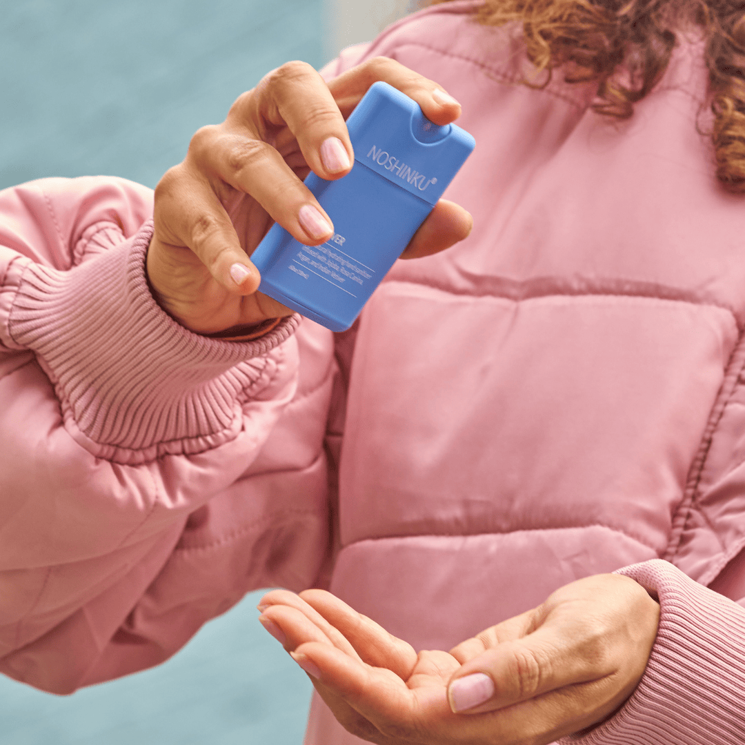 Noshinku Gifts Refillable Vetiver Patchouli Hydrating Pocket Hand Sanitizer