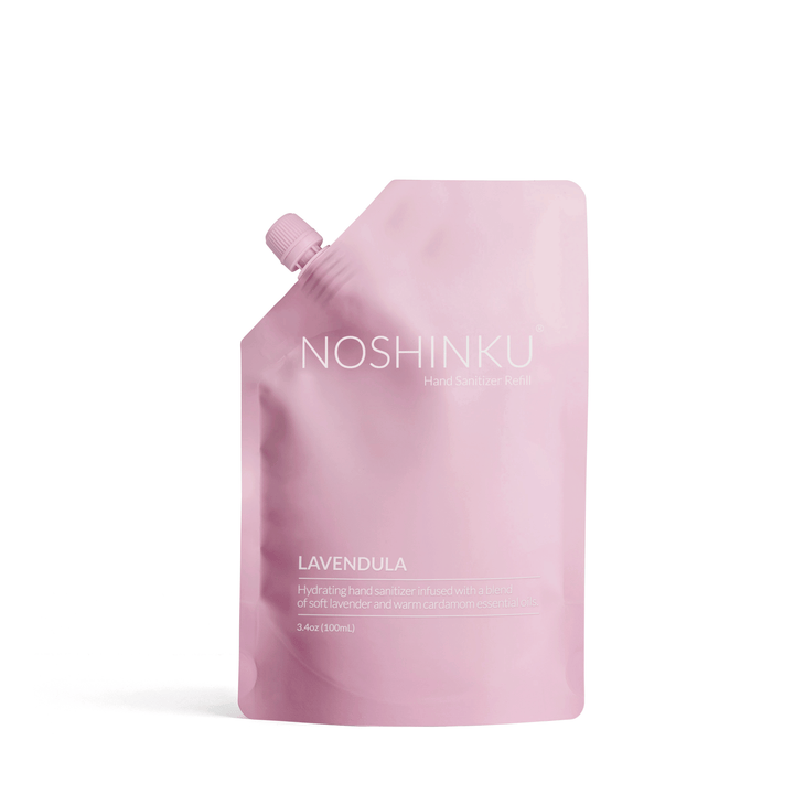 Noshinku Lavender Nourishing Hand Sanitizer Mini Travel Refill Pouch