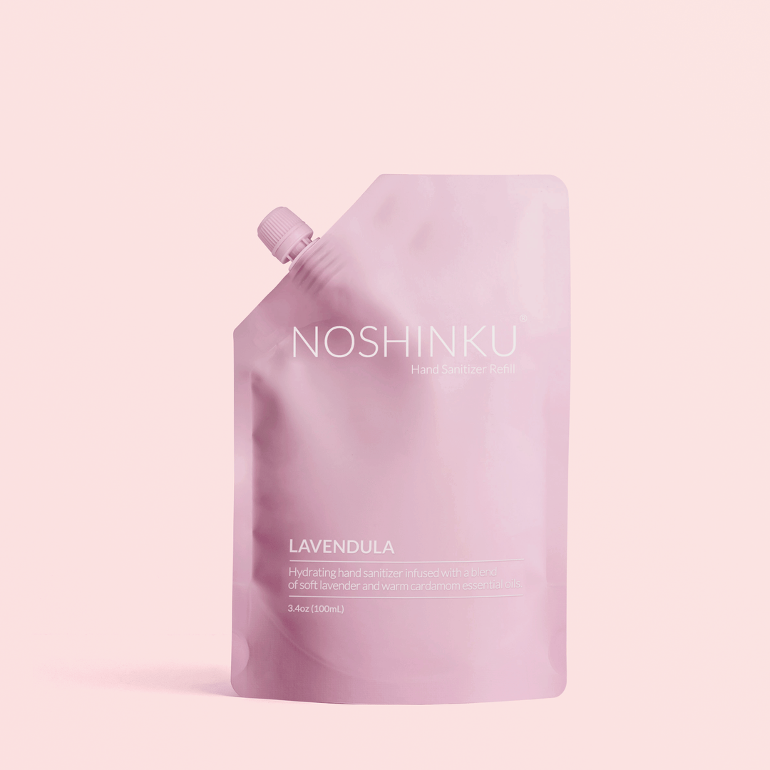 Noshinku Lavender Nourishing Hand Sanitizer Mini Travel Refill Pouch