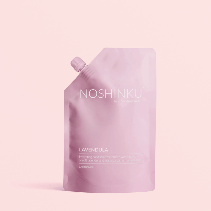 Noshinku Lavender Nourishing Hand Sanitizer Mini Travel Refill Pouch