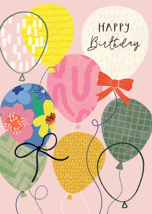 Notes & Queries Cards Balloons Birthday Greeting Card