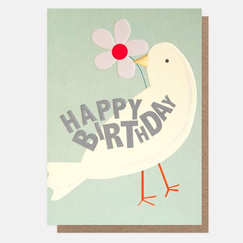 Notes & Queries Cards Bird Birthday Greeting Card