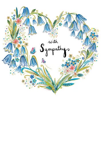 Notes & Queries Cards Bluebells Sympathy Greeting Card