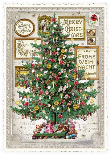 Notes & Queries Cards Christmas Tree Postcard