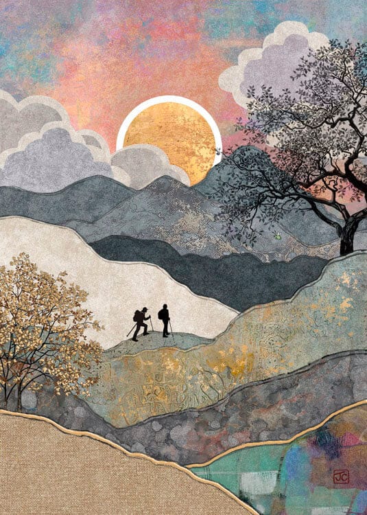 Notes & Queries Cards Hikers Bug Blank Greeting Card
