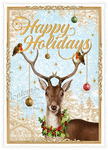 Notes & Queries Cards Holiday Deer Postcard