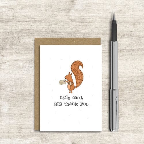 Notes & Queries Cards Little Big Thank You Greeting Card