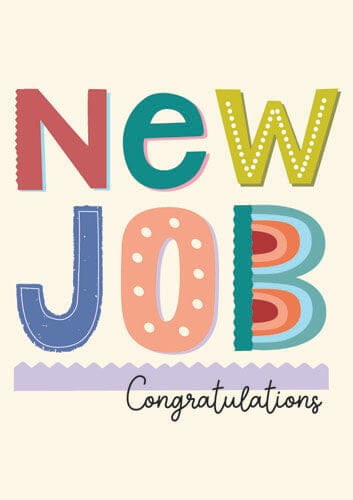 Notes & Queries Cards New Job Congratulations Greeting Card