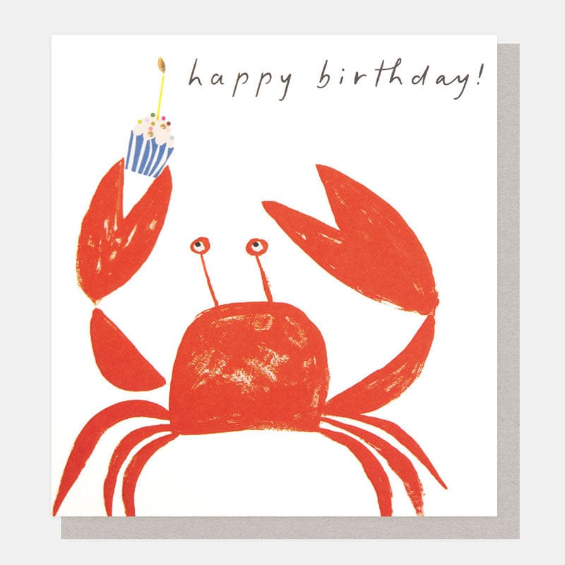 Notes & Queries Greeting Card Birthday Crab Greeting Card