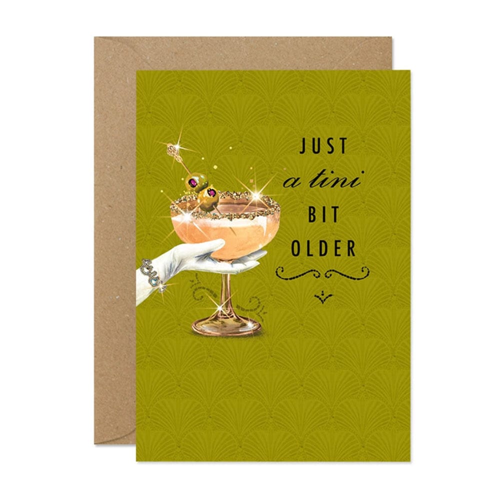 Notes & Queries Greeting Card Birthday Martini Greeting Card