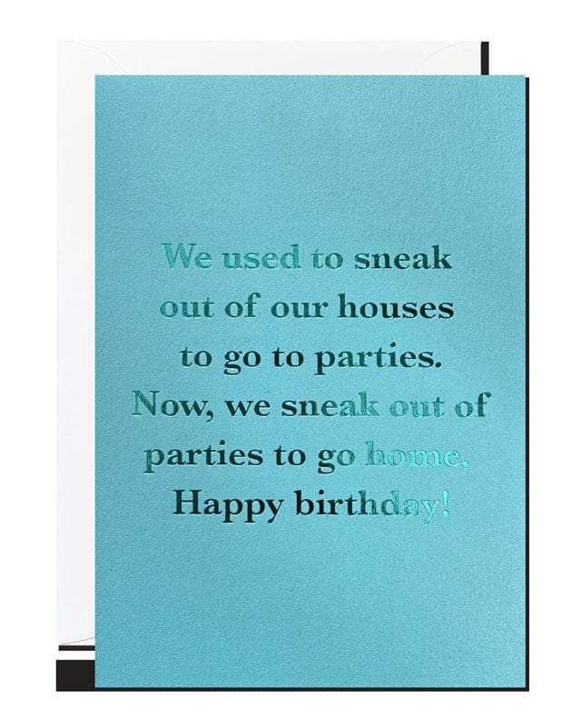 Notes & Queries Greeting Card Birthday Sneaking Greeting Card