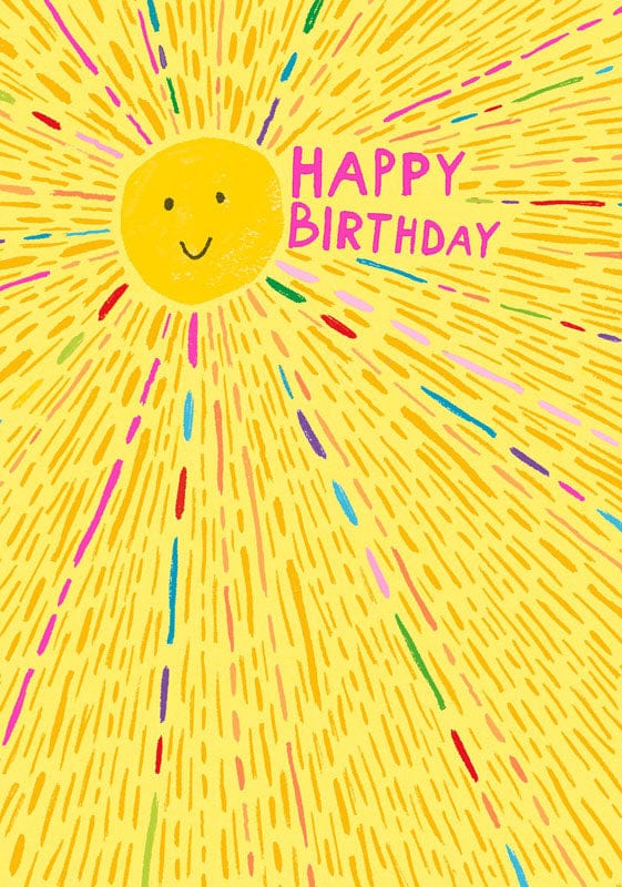 Notes & Queries Greeting Card Birthday Sunshine Greeting Card