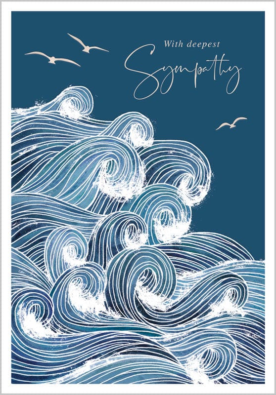 Notes & Queries Greeting Card Sympathy Waves Greeting Card