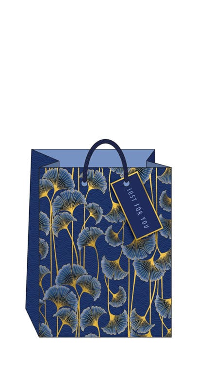 Notes & Queries Party Blue Ginko Medium Gift Bag