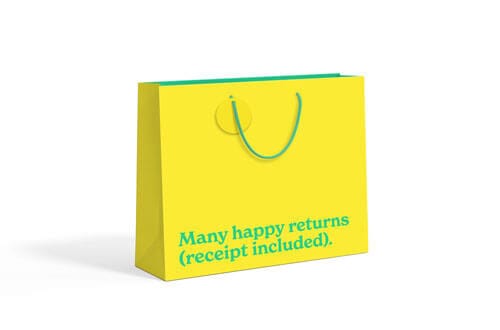 Notes & Queries Party Happy Returns Large Gift Bag