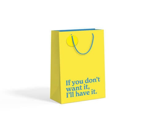 Notes & Queries Party I'll Have It Medium Gift Bag