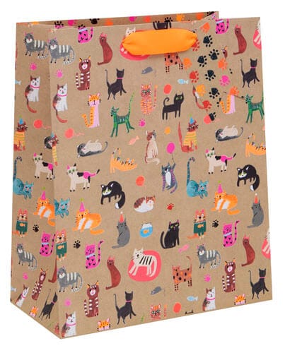 Notes & Queries Party Krafty Cats Large Gift Bag