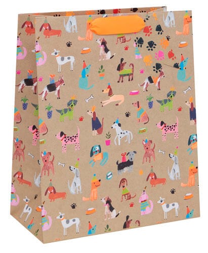 Notes & Queries Party Krafty Dogs Large Gift Bag