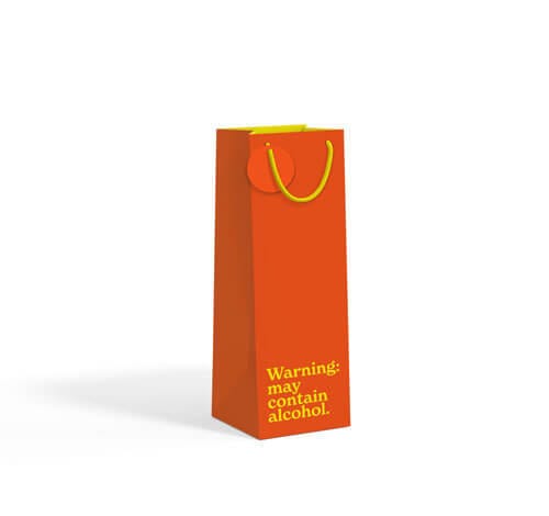 Notes & Queries Party May Contain Bottle Gift Bag