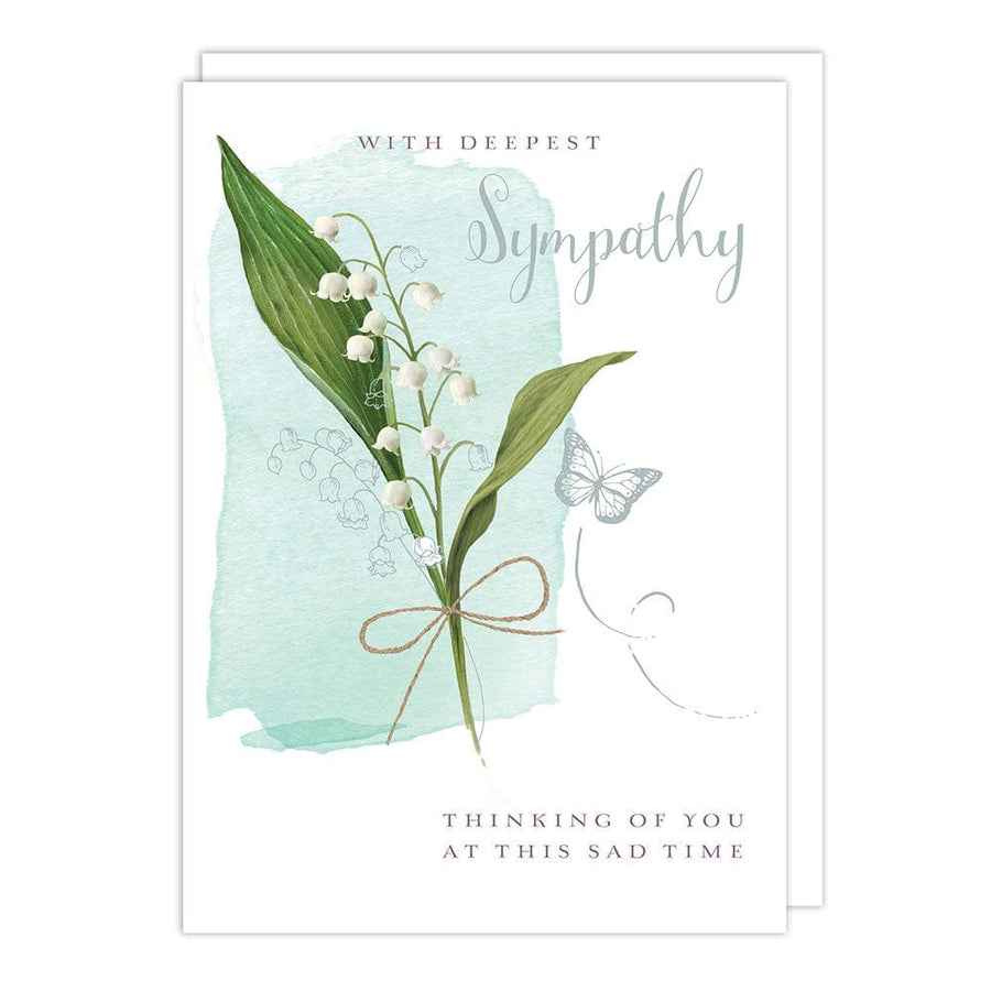 Notes & Queries sympathy card Lily Valley Sympathy Card