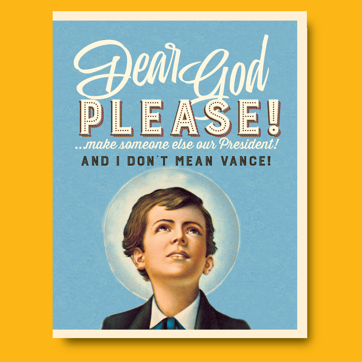 offensivedelightful Cards Dear God... Not Vance Card