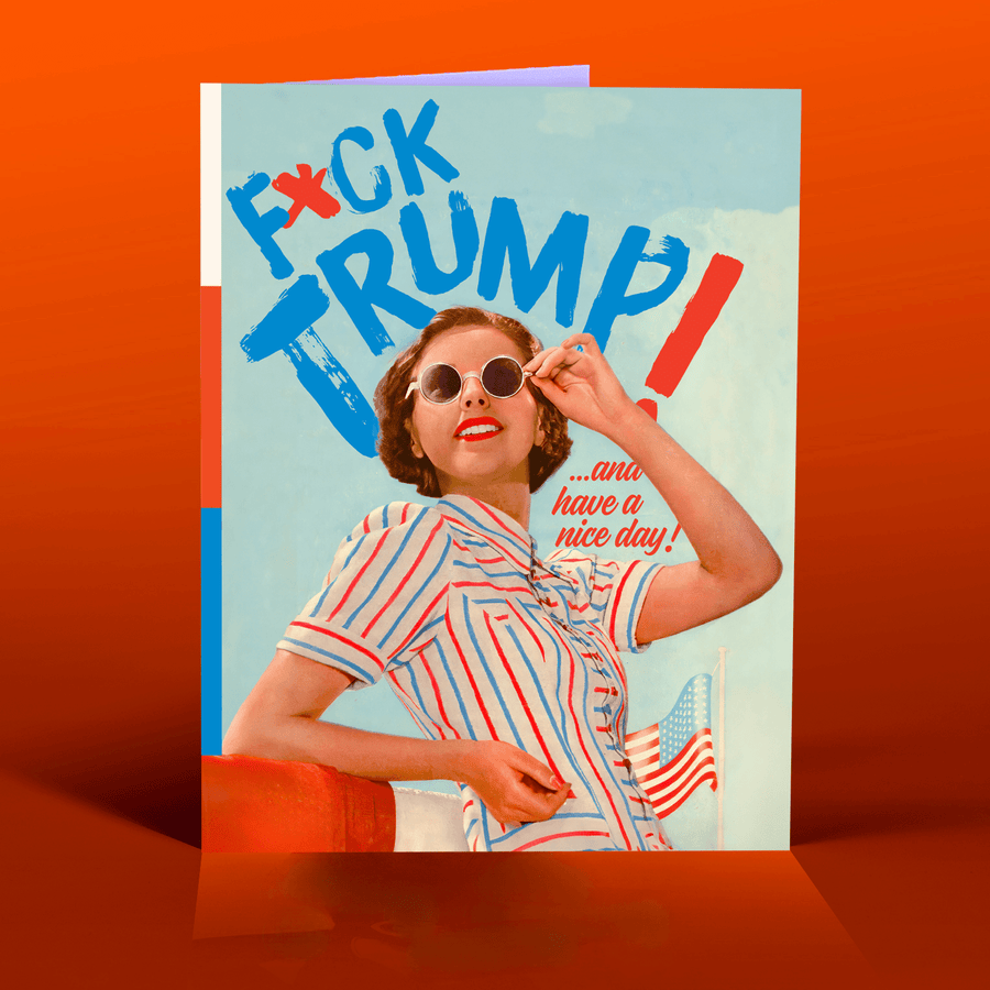 OffensiveDelightful Cards F*ck Trump! Political Card