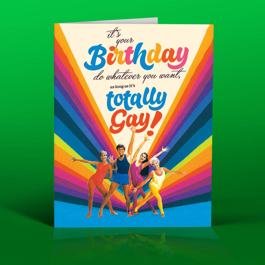OffensiveDelightful Cards TOTALLY GAY! Birthday Card