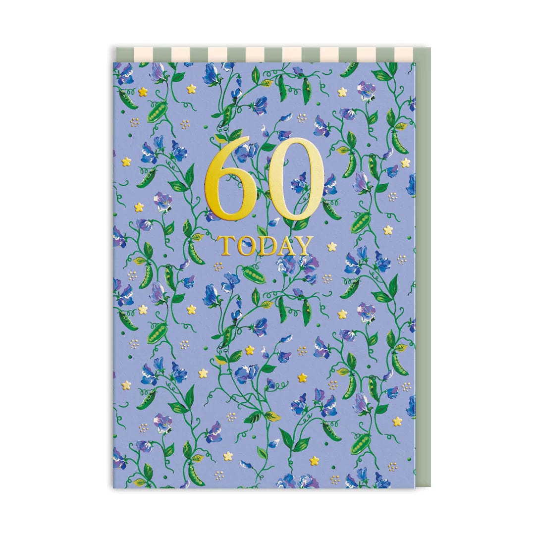 Ohh Deer Greeting Card 60 Sweet Peas Birthday Card