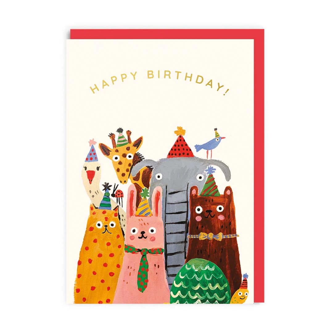 Ohh Deer Greeting Card Animals Group Birthday Card