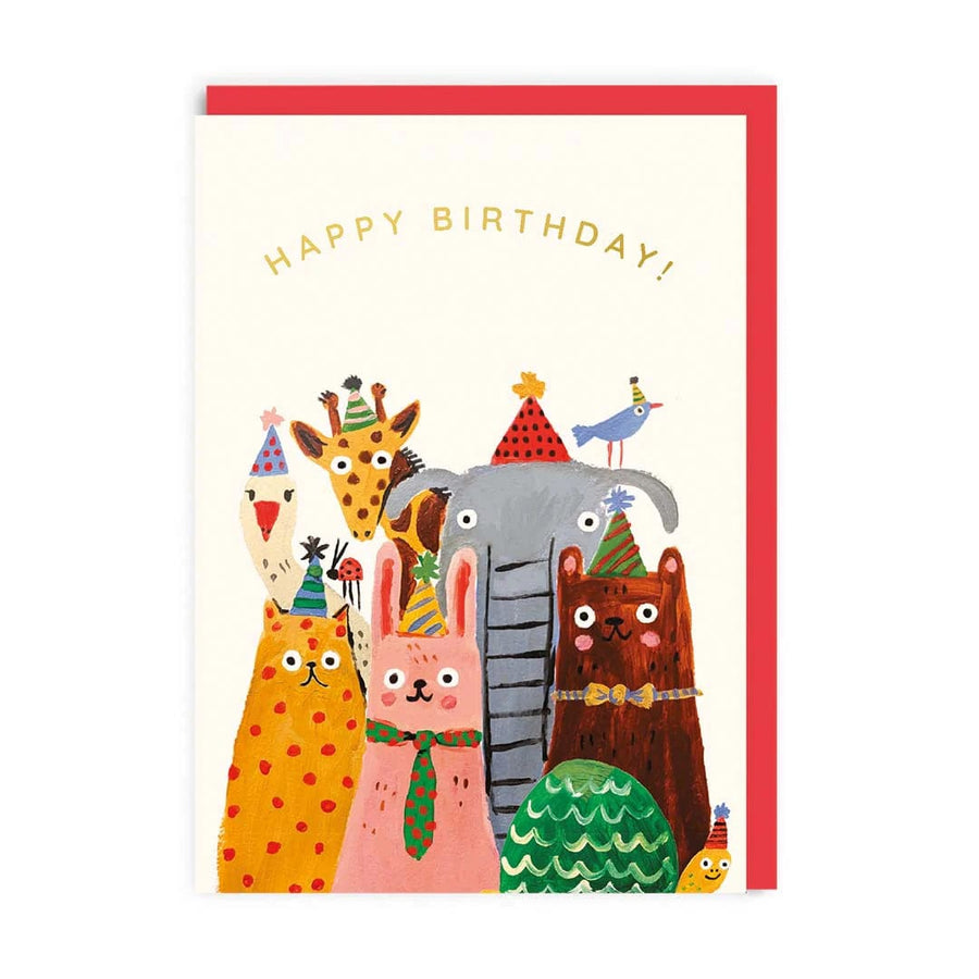 Ohh Deer Greeting Card Animals Group Birthday Card