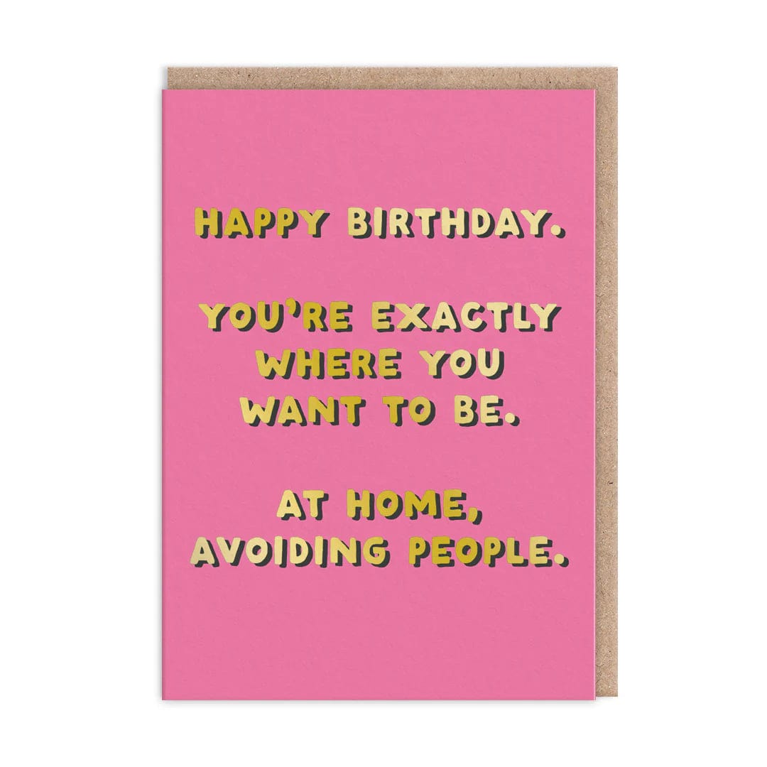 Ohh Deer Greeting Card Avoiding People Greeting Card