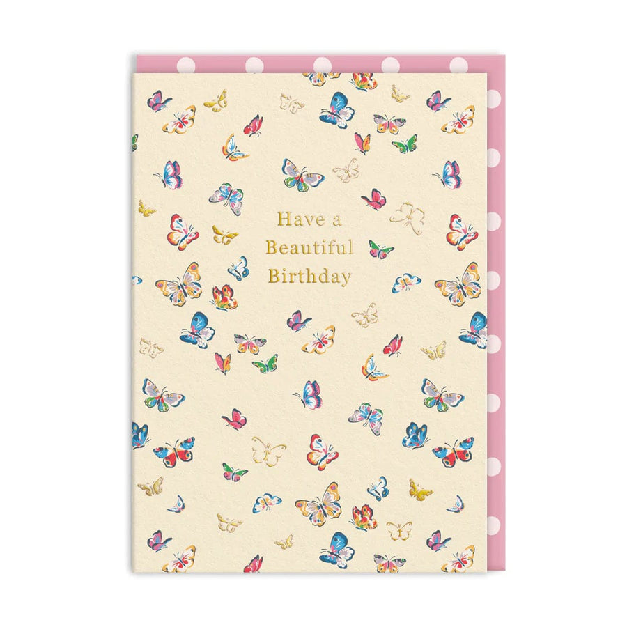 Ohh Deer Greeting Card Beautiful Butterflies Birthday Card