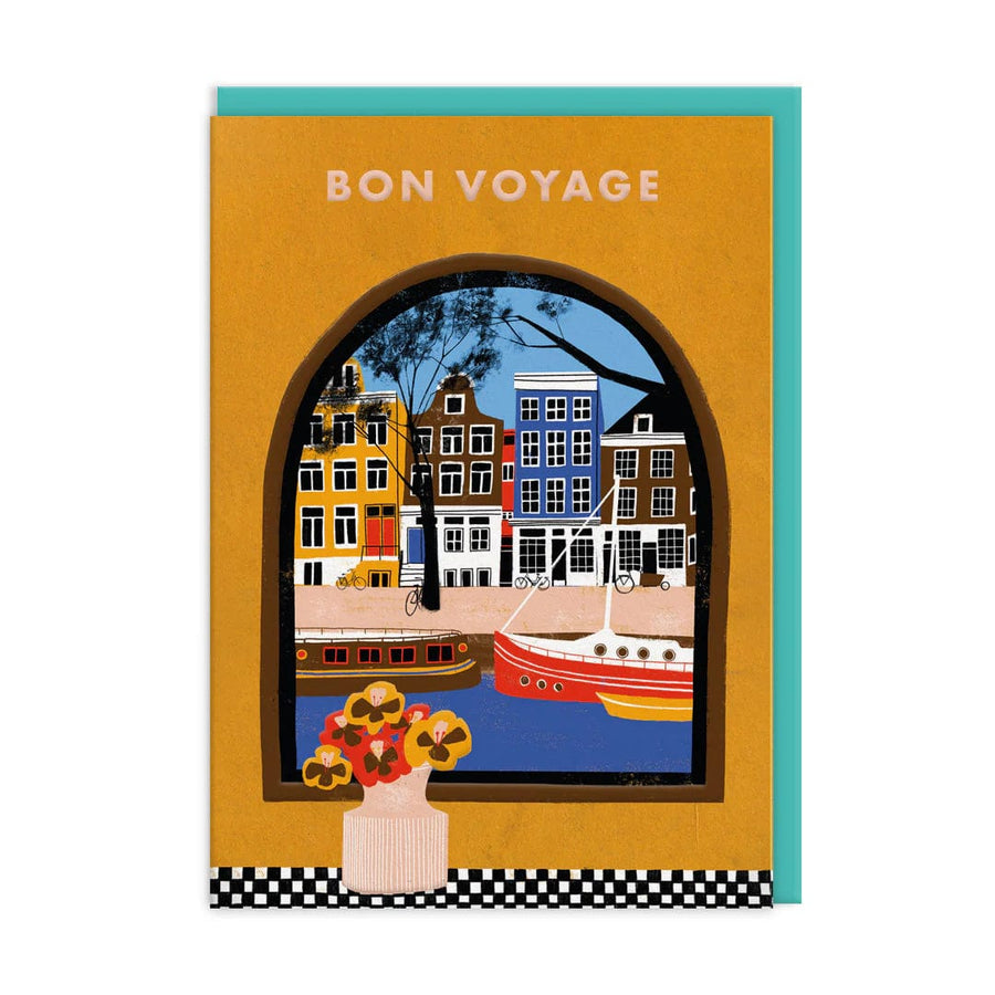 Ohh Deer Greeting Card Bon Voyage Amsterdam Leaving Card