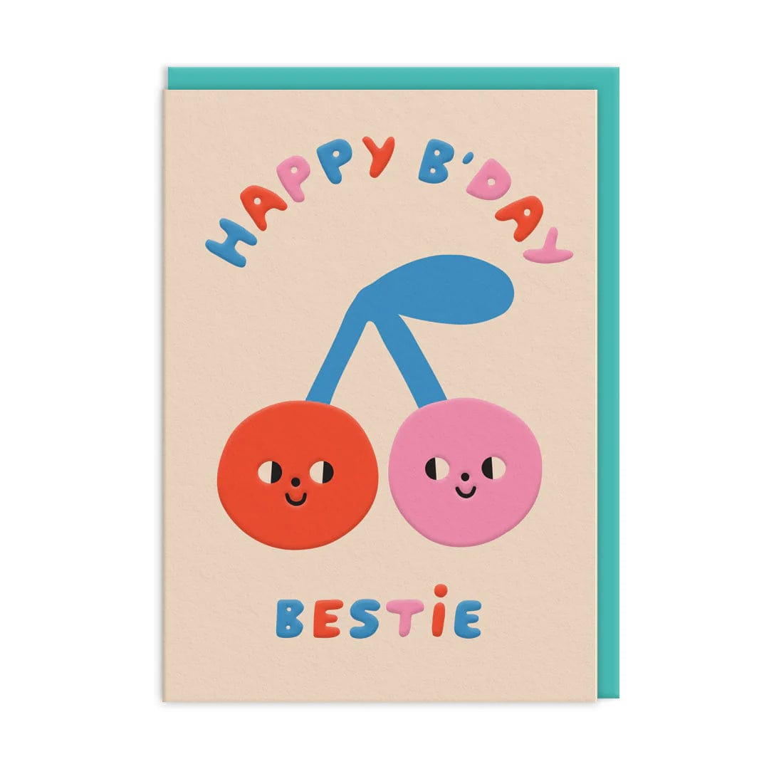 Ohh Deer Greeting Card Cherries Happy Birthday Card