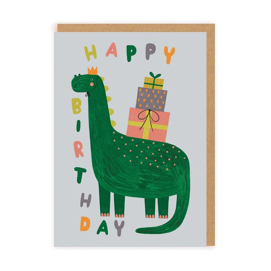 Ohh Deer Greeting Card Happy Birthday Cute Dinosaur Card