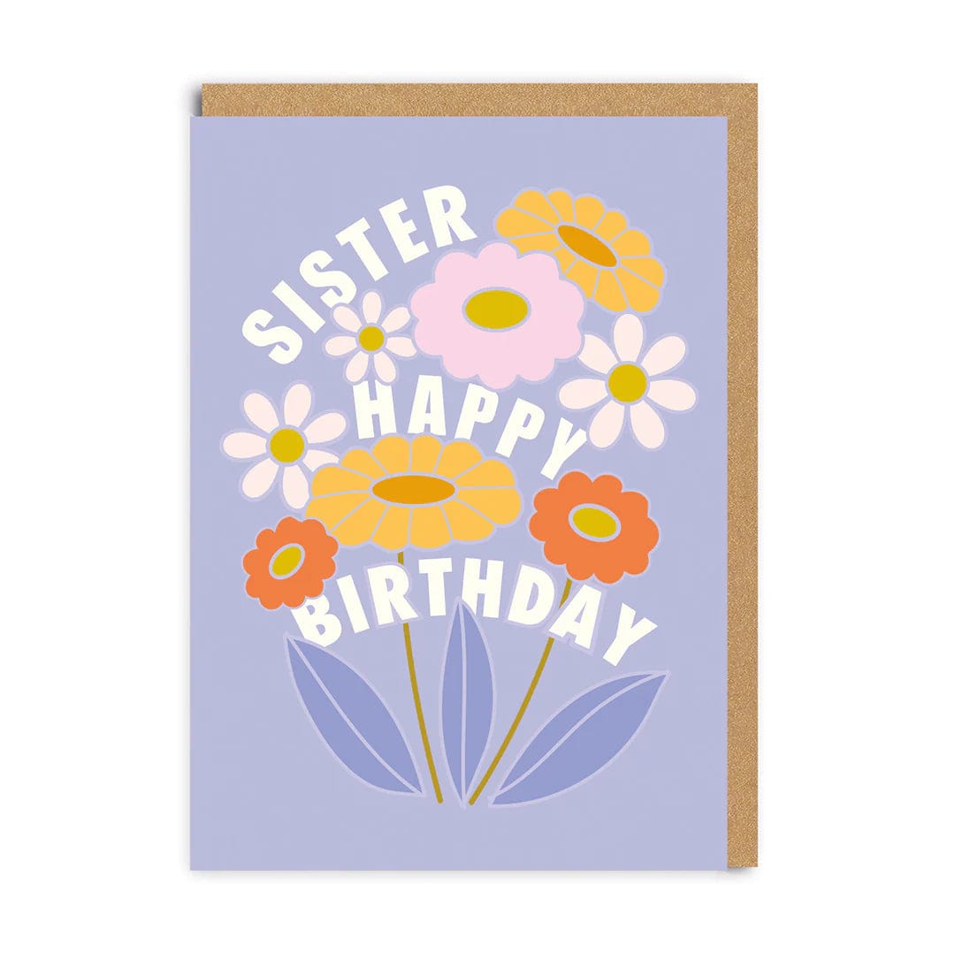 Ohh Deer Greeting Card Happy Birthday Flowers Sister Greeting Card