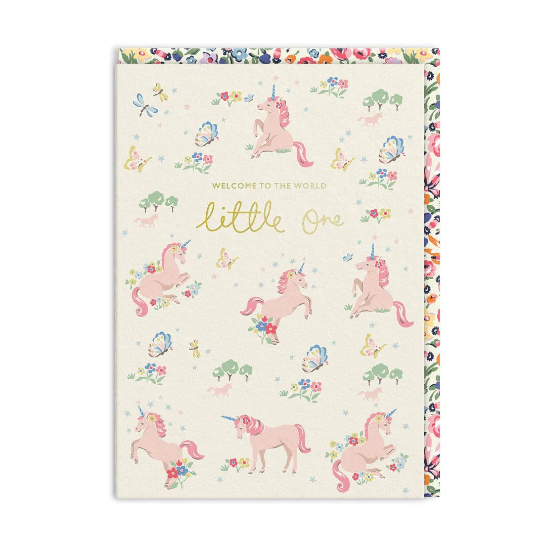 Ohh Deer Greeting Card Hello Little One Unicorn Greeting Card