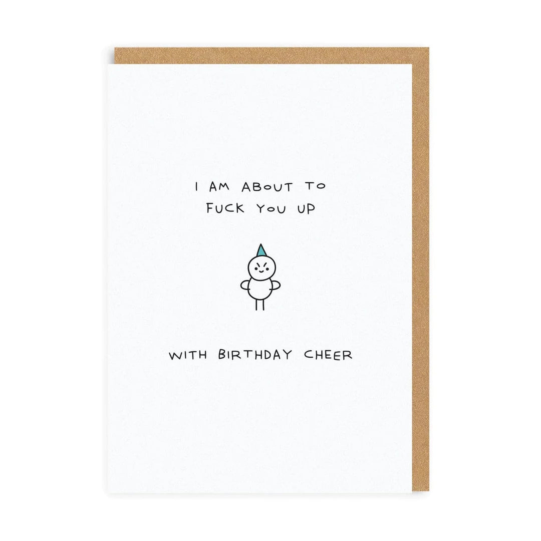 Ohh Deer Greeting Card I'm About To F*ck You Up Birthday Greeting Card