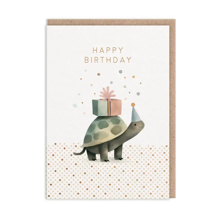 Ohh Deer Greeting Card Tortoise Birthday Card