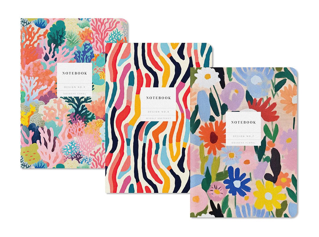 Ohh Deer Notebook Set No.2 | 3 Pack Stitched Notebooks