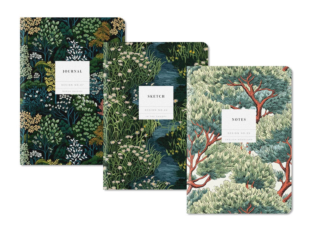 Ohh Deer Notebook Set No.6 | 3 Pack Stitched A5 Notebooks