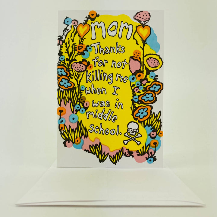 Old School Stationers Card Mothers Day humor. 