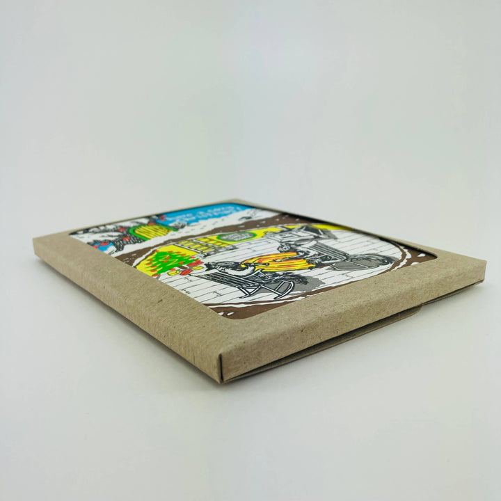 Old School Stationers Cards Have a Cozy Christmas with Squirrel Boxed Holiday Card Set