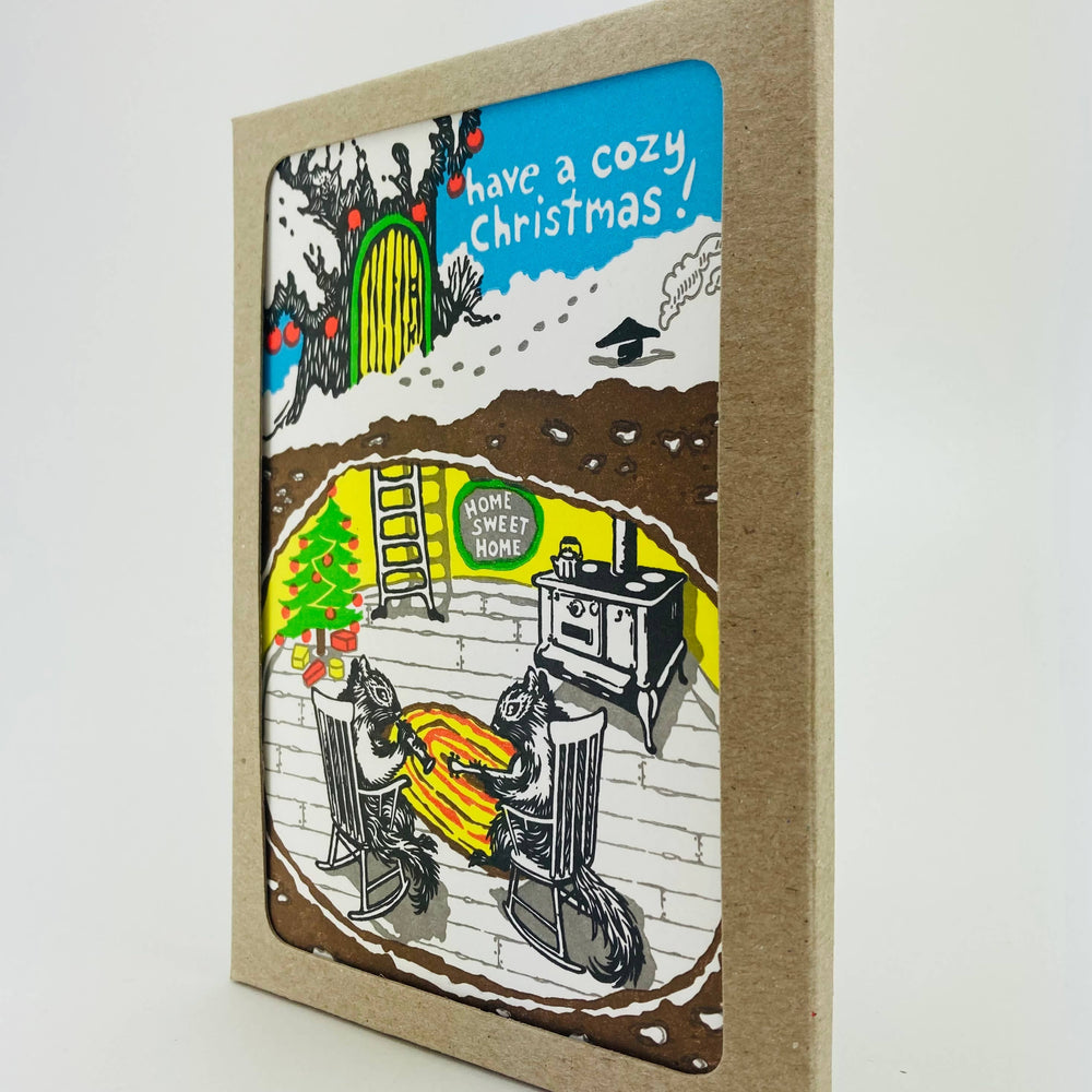 Old School Stationers Cards Have a Cozy Christmas with Squirrel Boxed Holiday Card Set