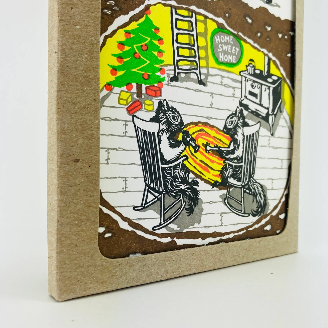 Old School Stationers Cards Have a Cozy Christmas with Squirrel Boxed Holiday Card Set