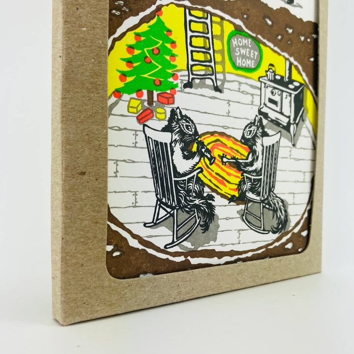 Old School Stationers Cards Have a Cozy Christmas with Squirrel Boxed Holiday Card Set