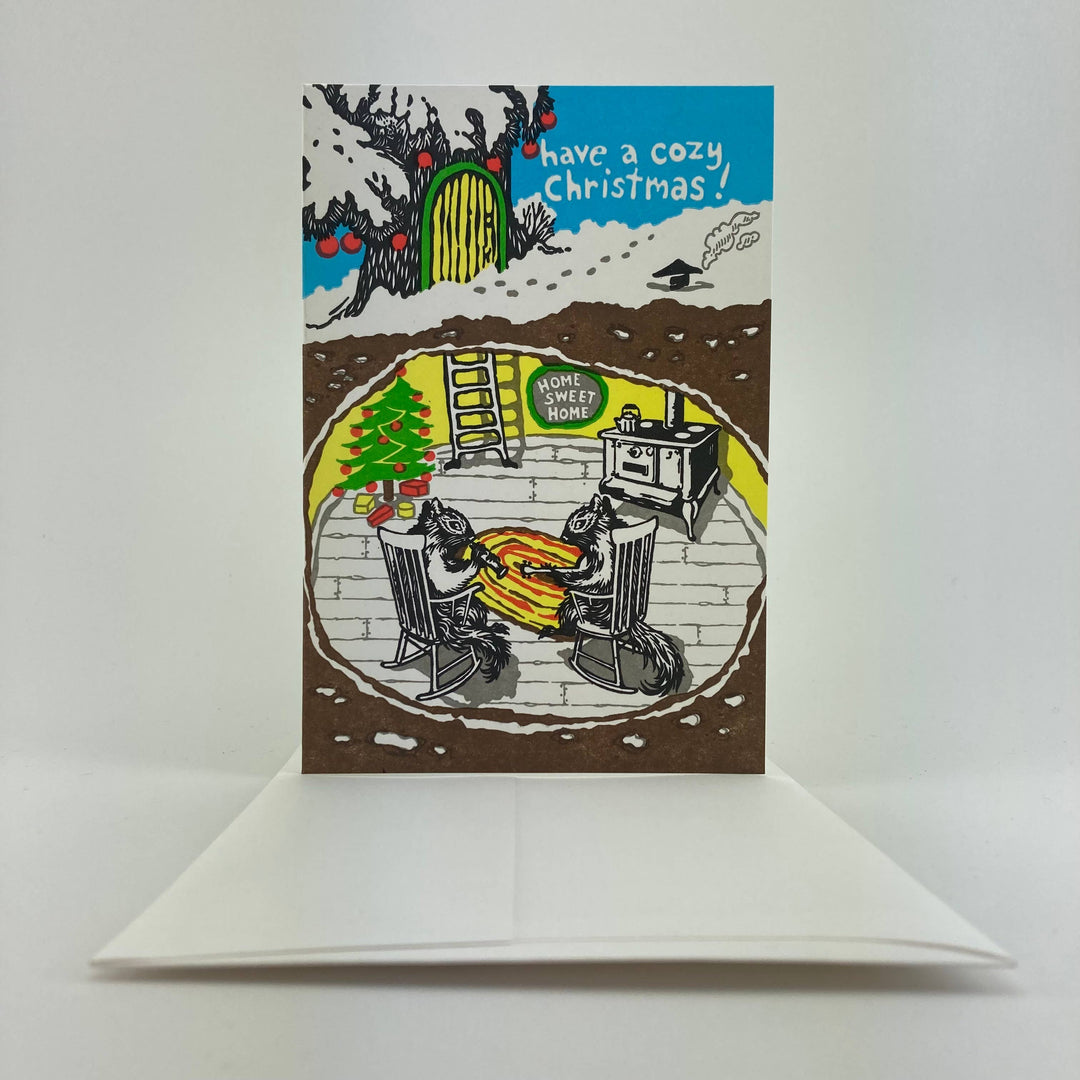 Old School Stationers Cards Have a Cozy Christmas with Squirrel Boxed Holiday Card Set