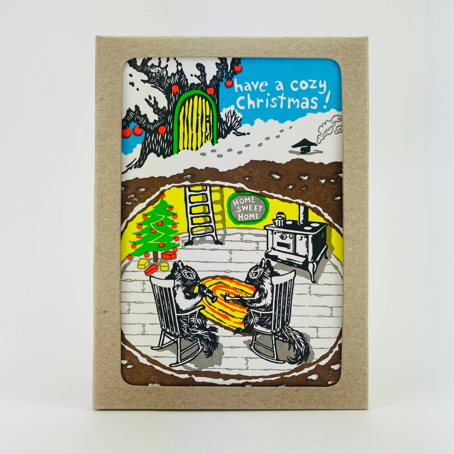 Old School Stationers Cards Have a Cozy Christmas with Squirrel Boxed Holiday Card Set