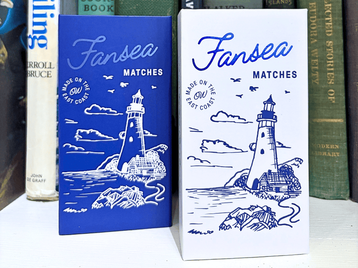 Old Whaling Company Gifts Fansea Matches | Blue Keepsake Matchbox