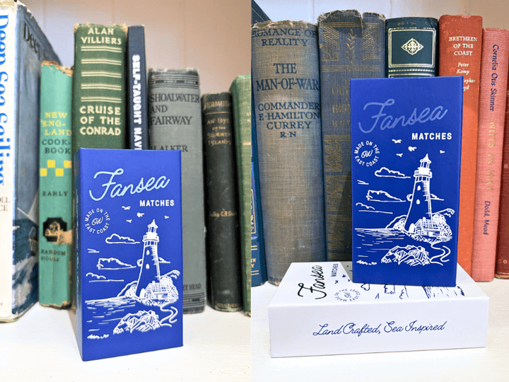 Old Whaling Company Gifts Fansea Matches | Blue Keepsake Matchbox